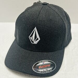 Volcom‎ Full Stone Heather Stretch Flex Hat Cap L/XL Gray Sports Outdoors